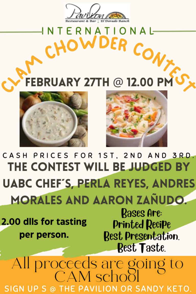 International Clam Chowder Contest February 25th.
